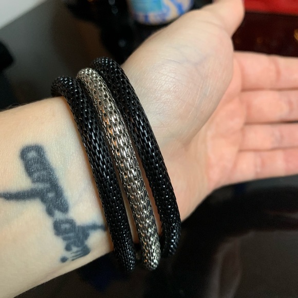 3 black&silver bracelets 🖤🤍 - Picture 2 of 5